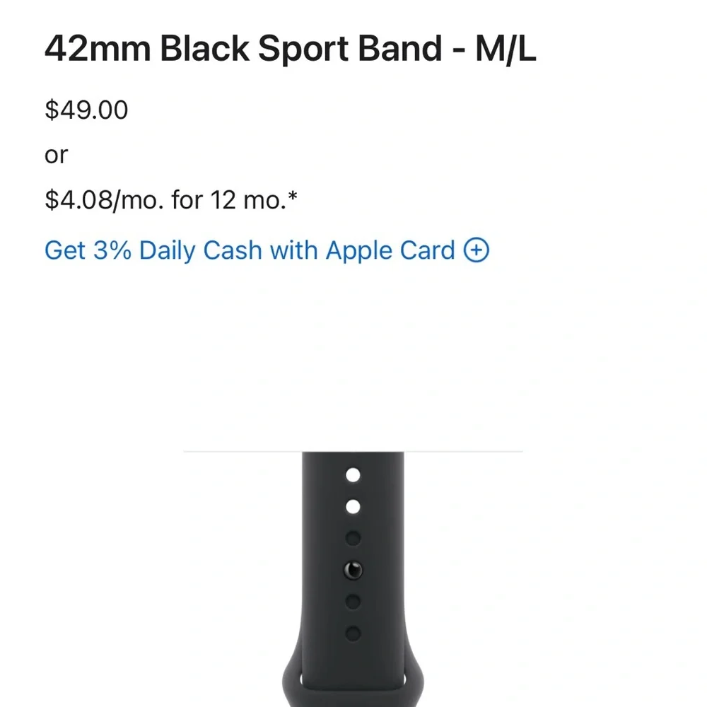 New 42mm M/L Apple Watch Band